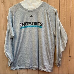 Adidas Hornets Basketball Climalite Long sleeve T-Shirt size 3XLT - EUC